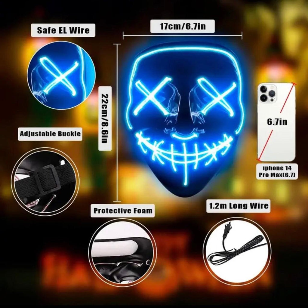 Halloween Mask LED Light up Mask