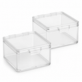 Foldable Clear Storage Box Small 2 Pack